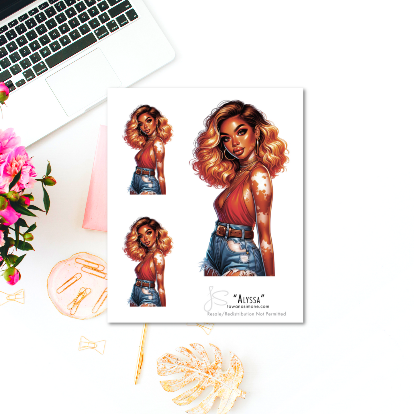 Alyssa - Diva Doll ONLY Stickers