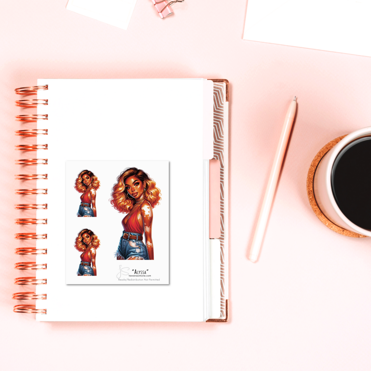 Alyssa - Diva Doll ONLY Stickers