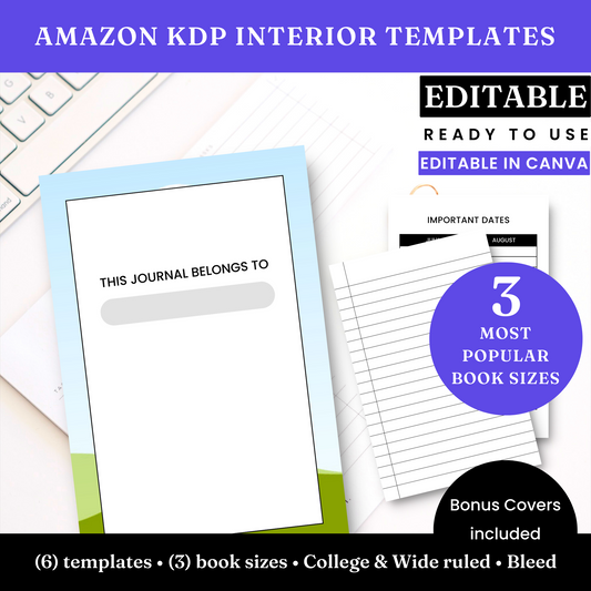Notebook Template - KDP