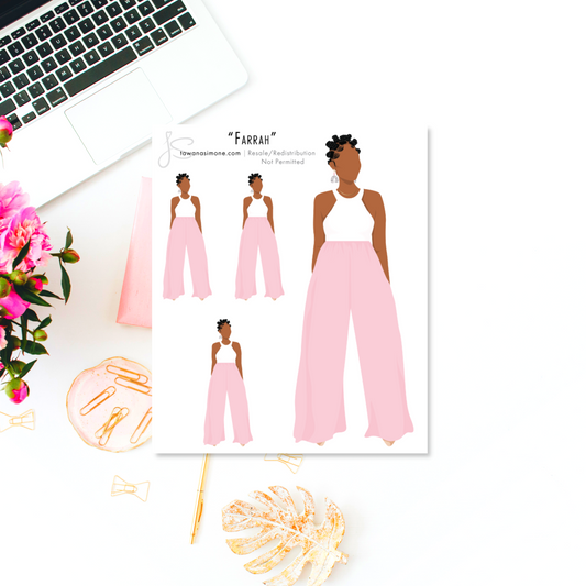 Farrah - Diva Doll ONLY Stickers
