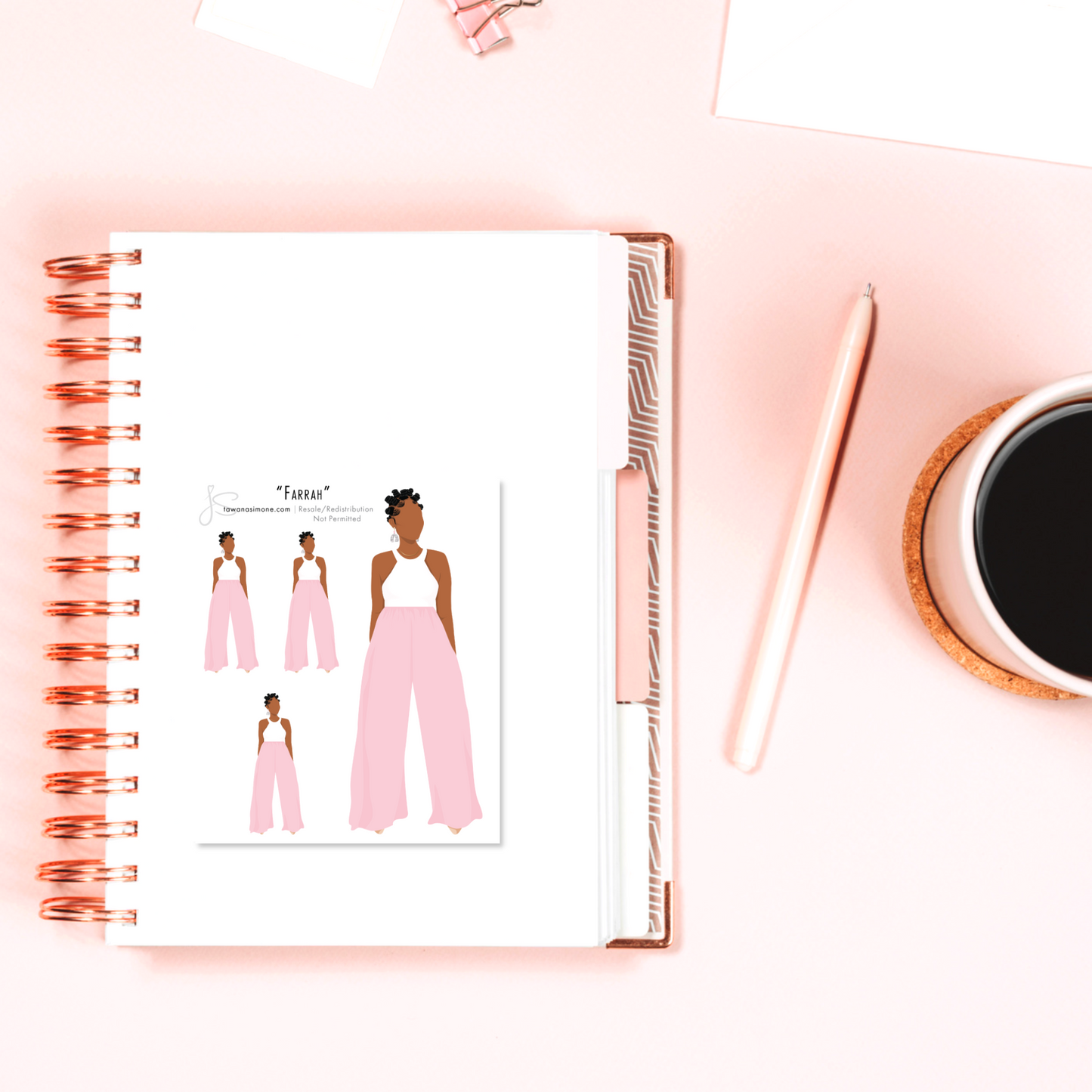 Farrah - Diva Doll ONLY Stickers