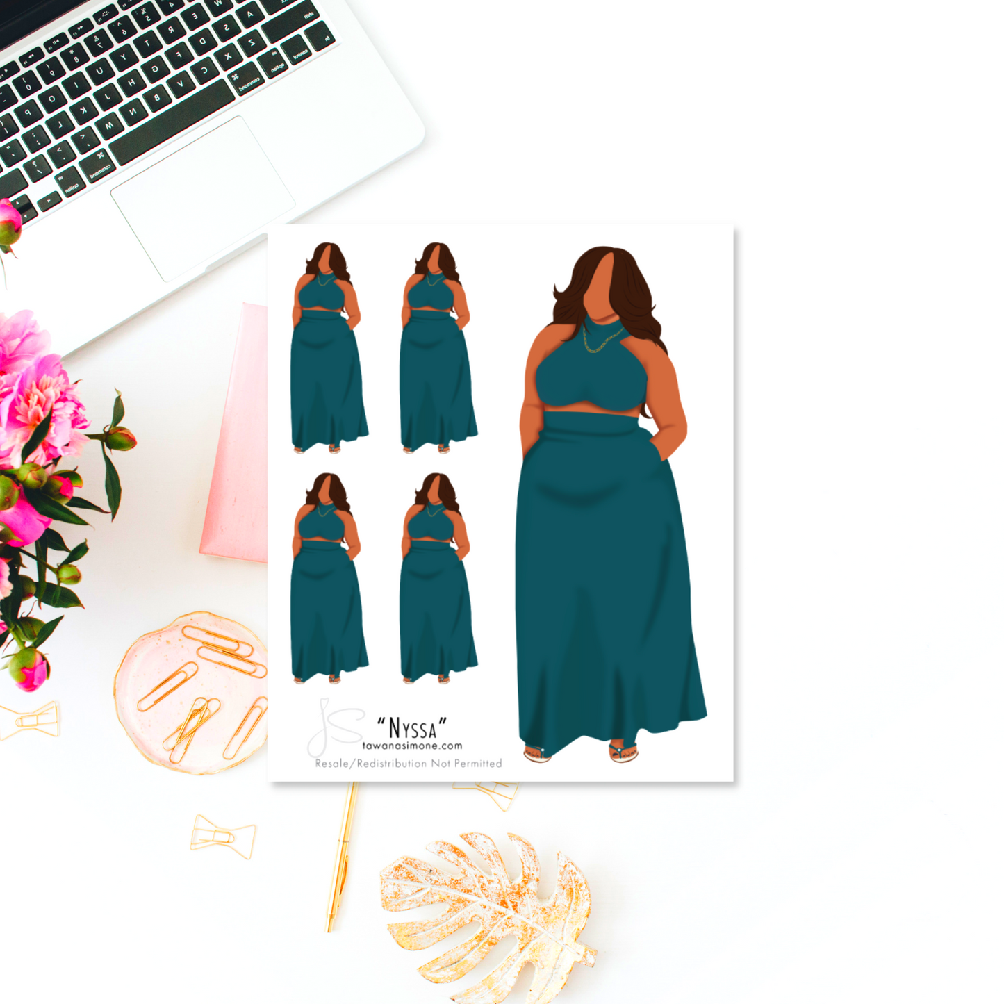 Nyssa - Diva Doll ONLY Stickers