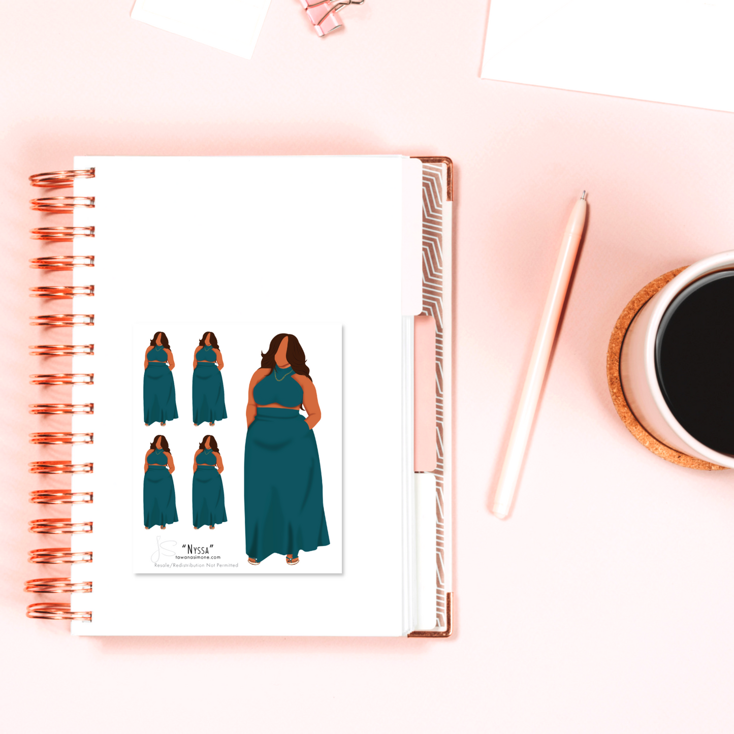 Nyssa - Diva Doll ONLY Stickers
