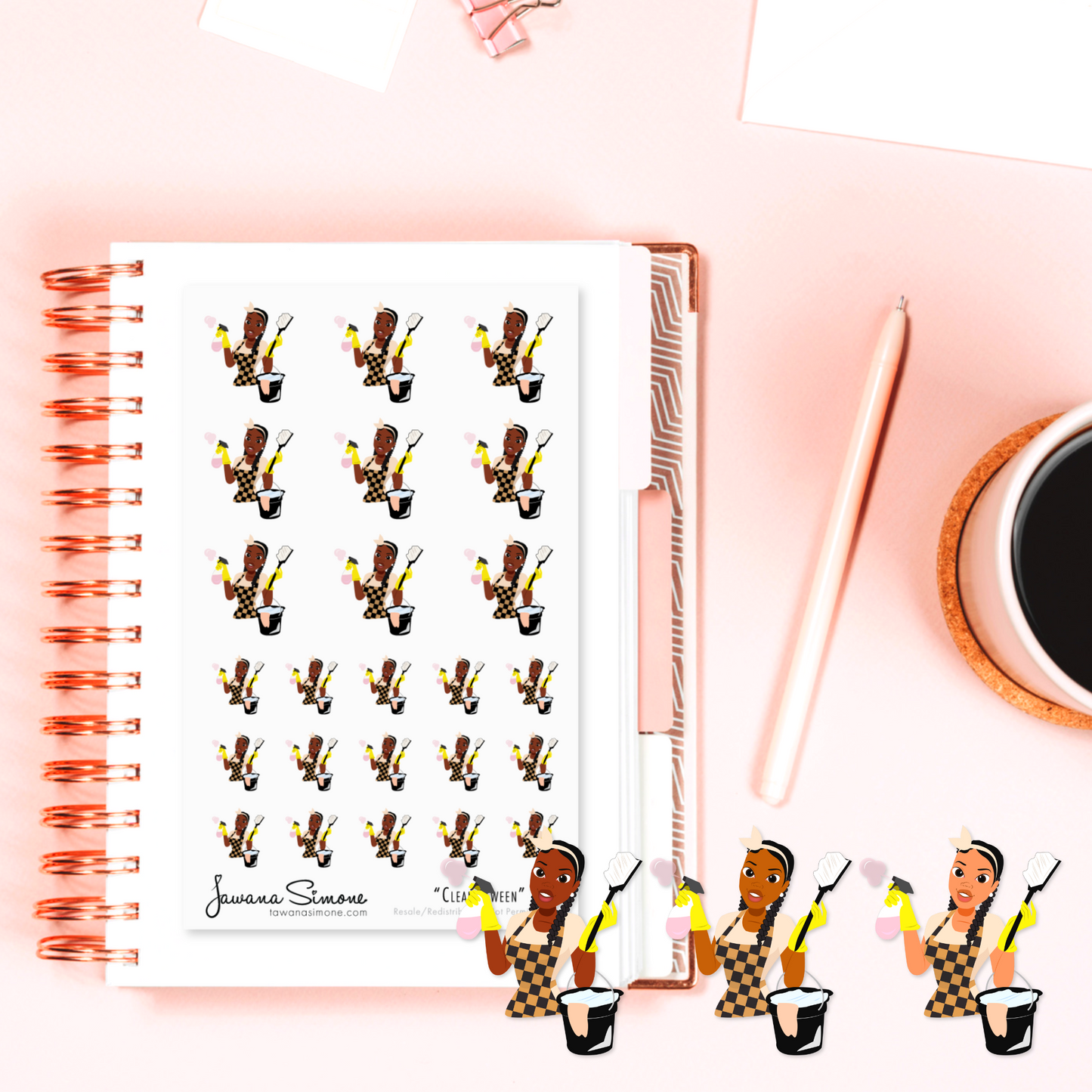 Clean Kween Planner Stickers