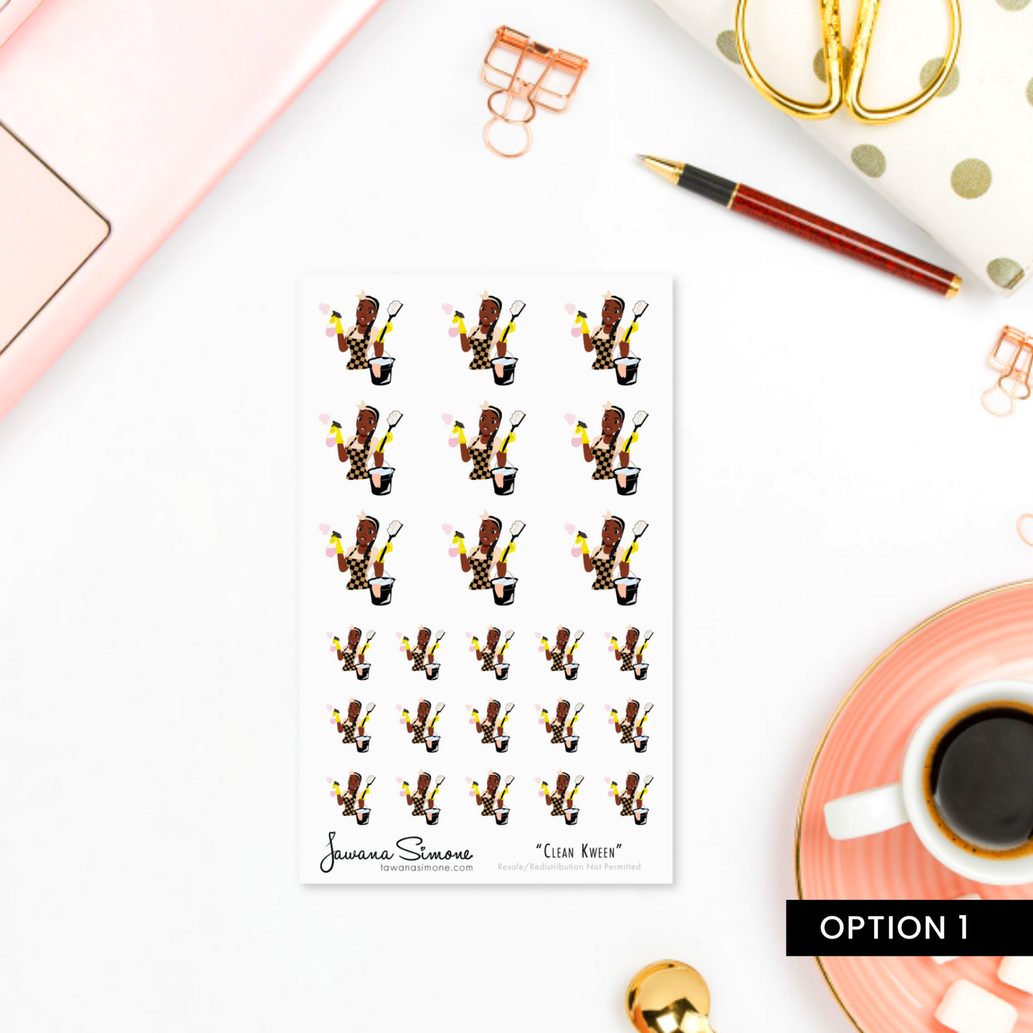 Clean Kween Planner Stickers