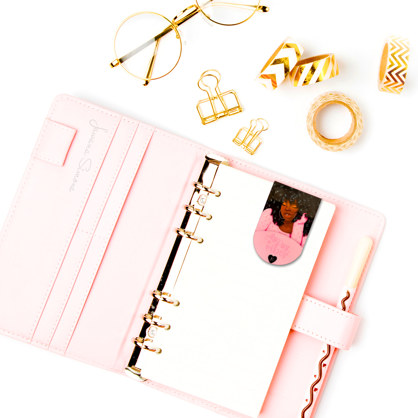 Comfy & Cozy II Magnetic Bookmark