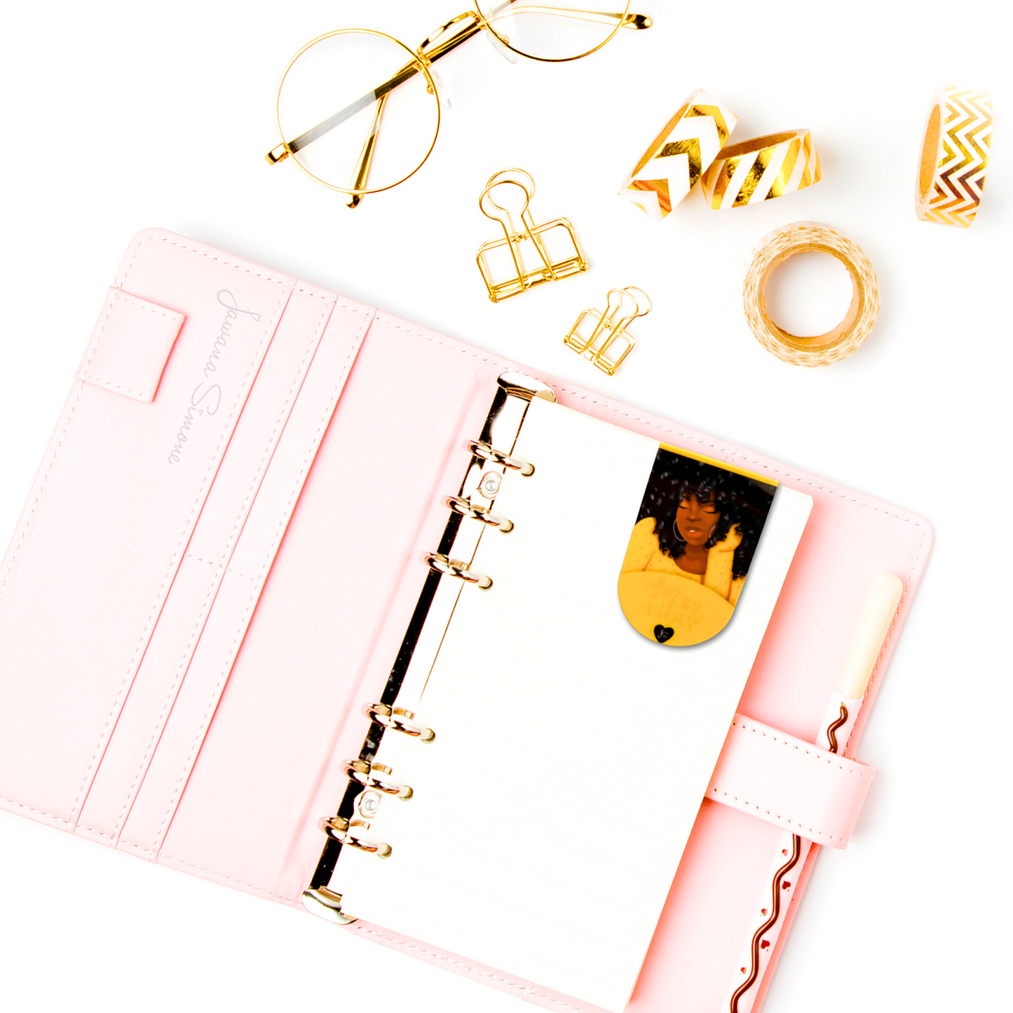Comfy & Cozy II Magnetic Bookmark