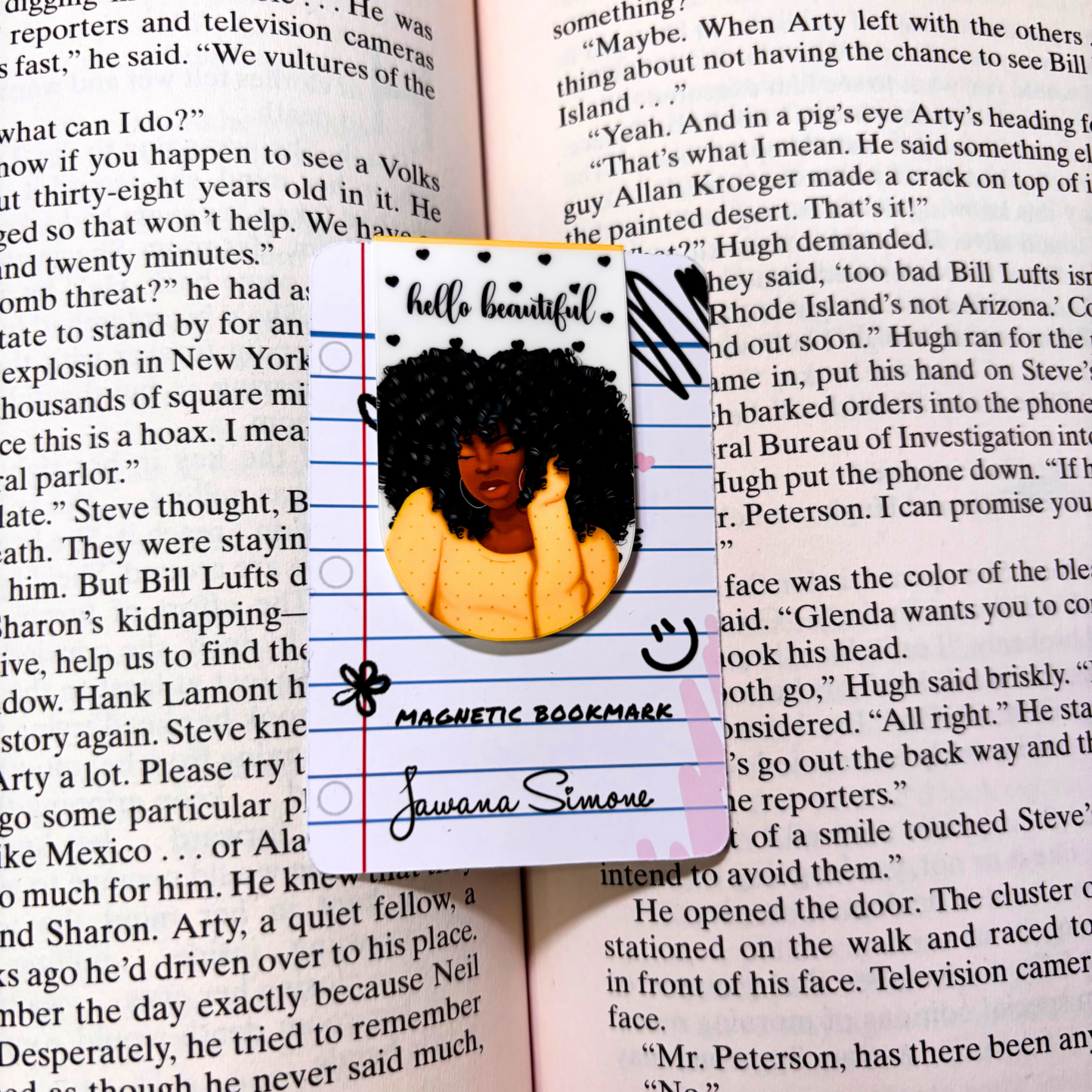 Comfy & Cozy II Magnetic Bookmark