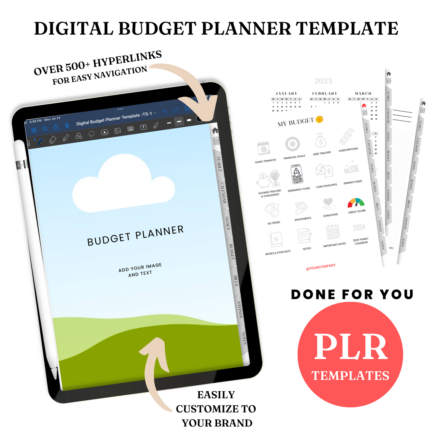 Digital Budget BUNDLE Template - PLR