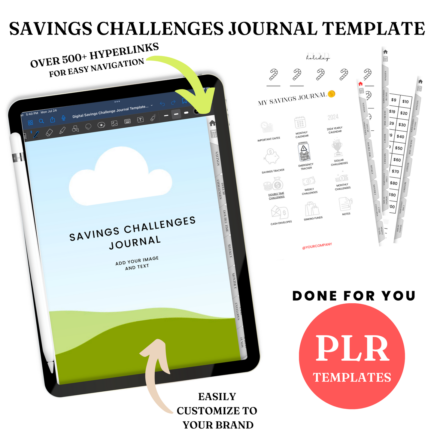 Digital Budget BUNDLE Template - PLR