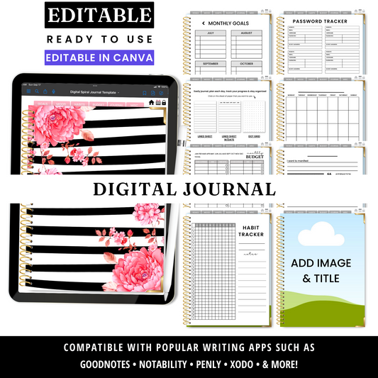 Digital Journal Template - PLR