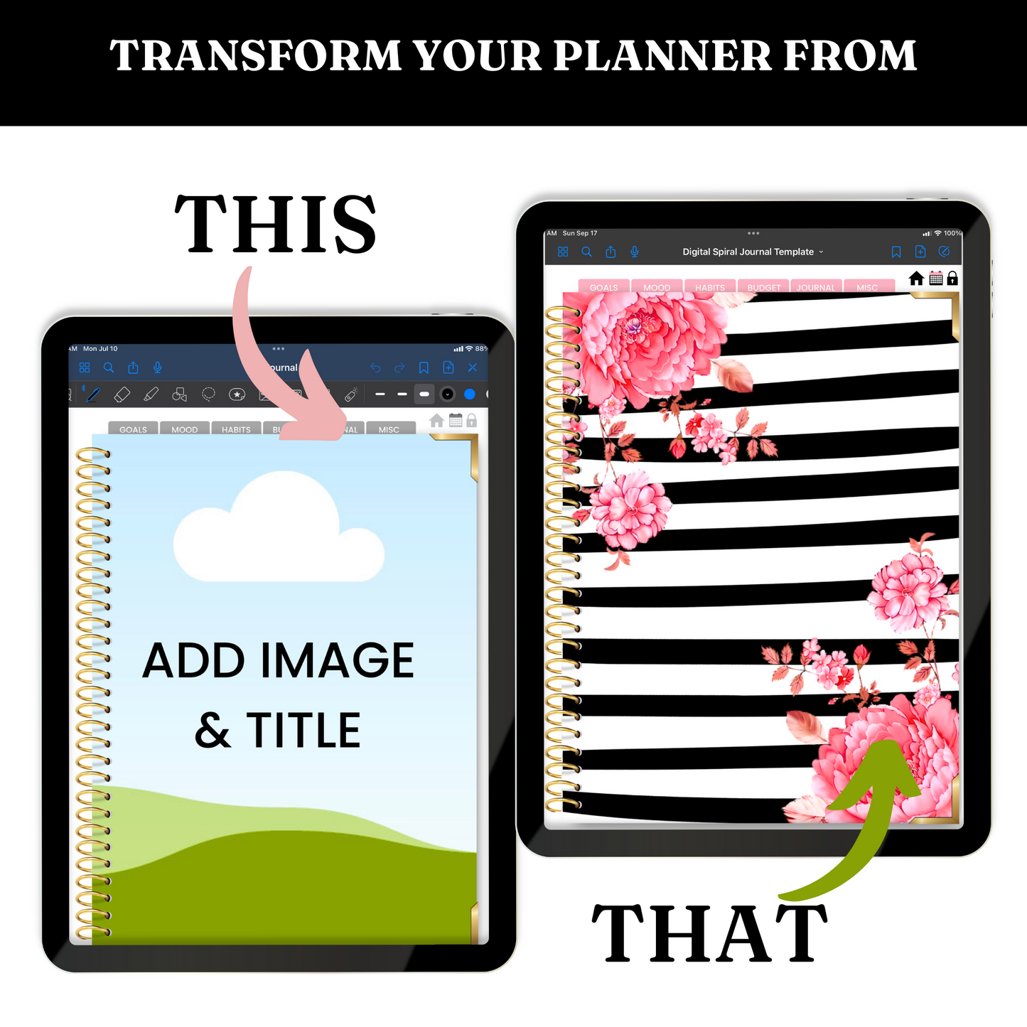 Digital Journal Template - PLR