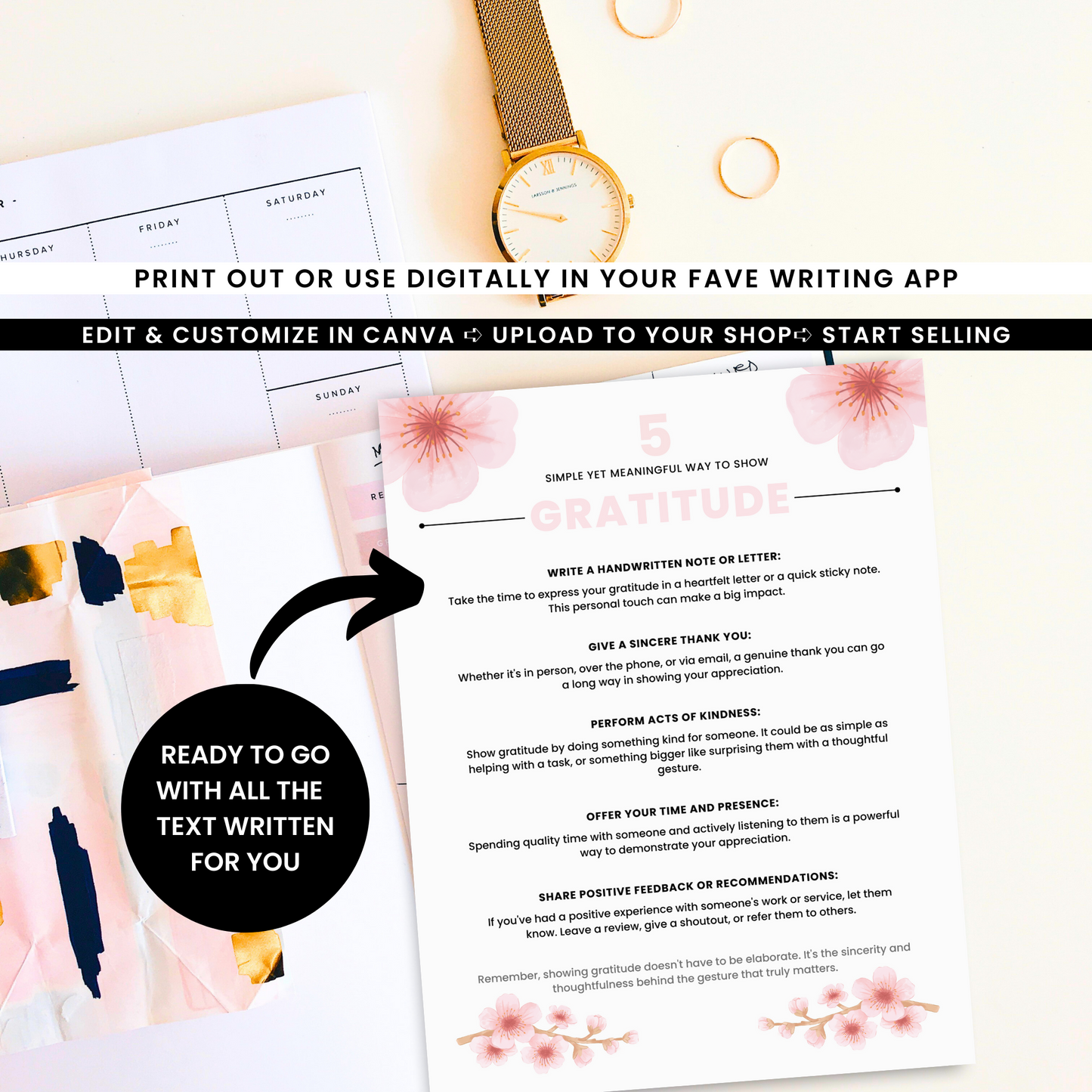 Gratitude Journal Template - PLR