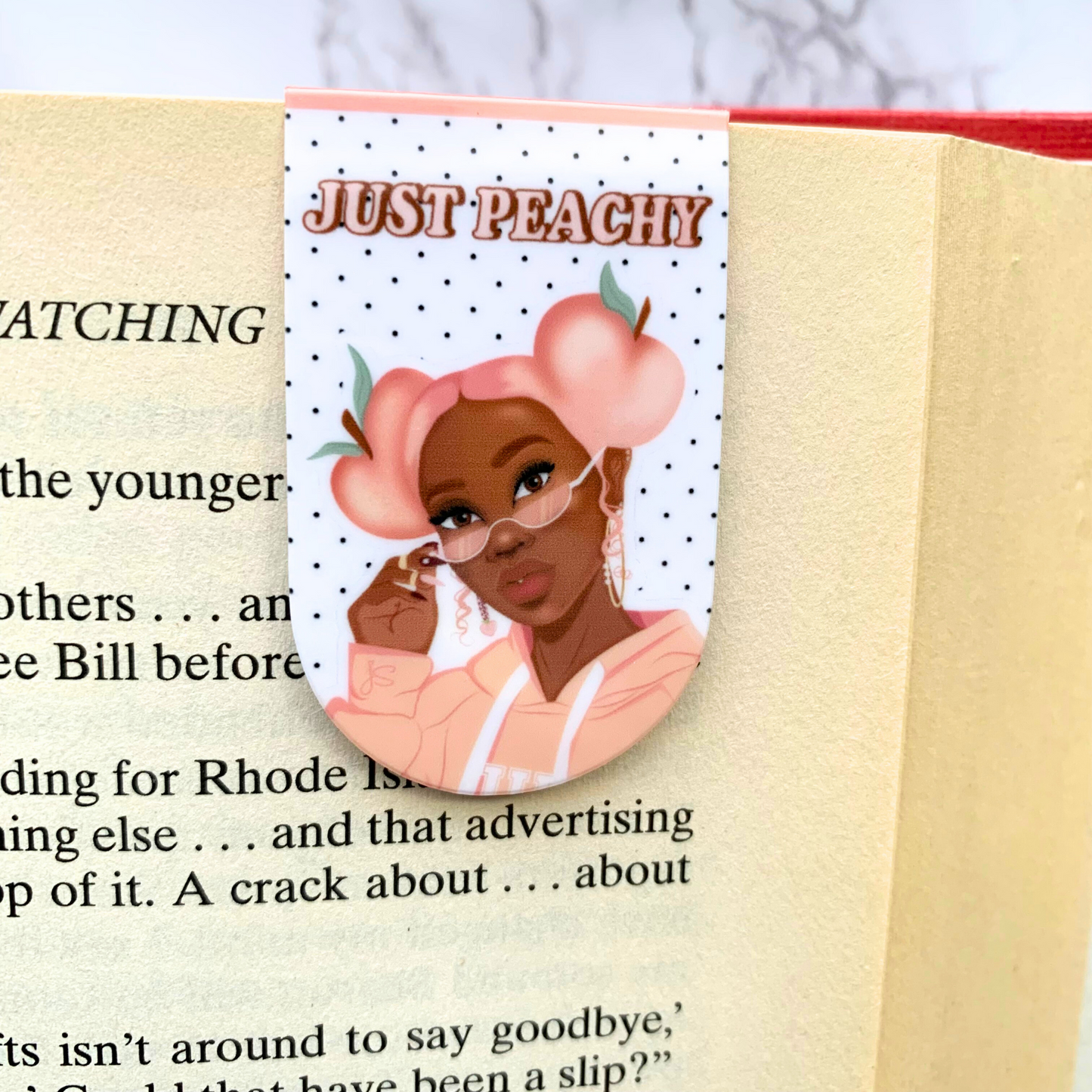 Just Peachy Magnetic Bookmark