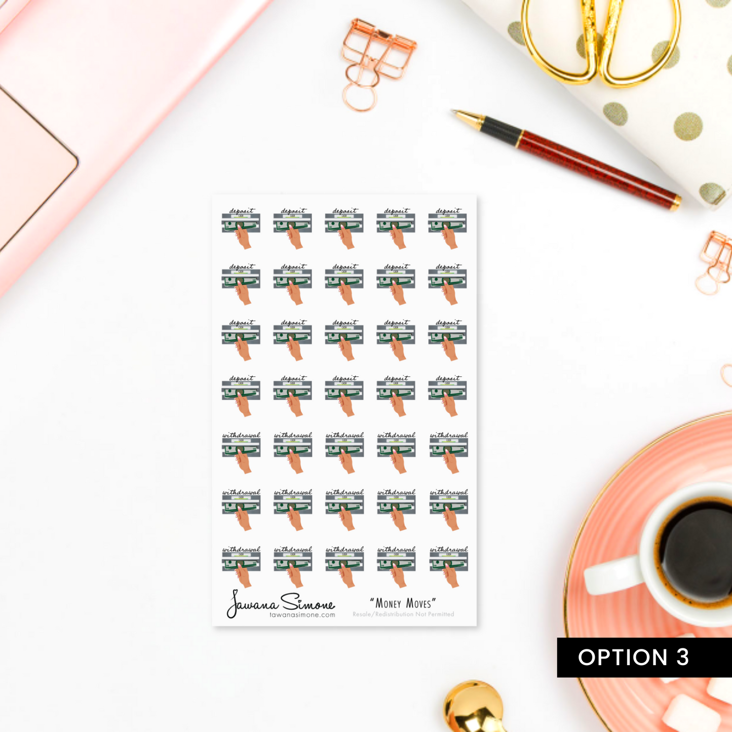 Money Moves Planner Stickers