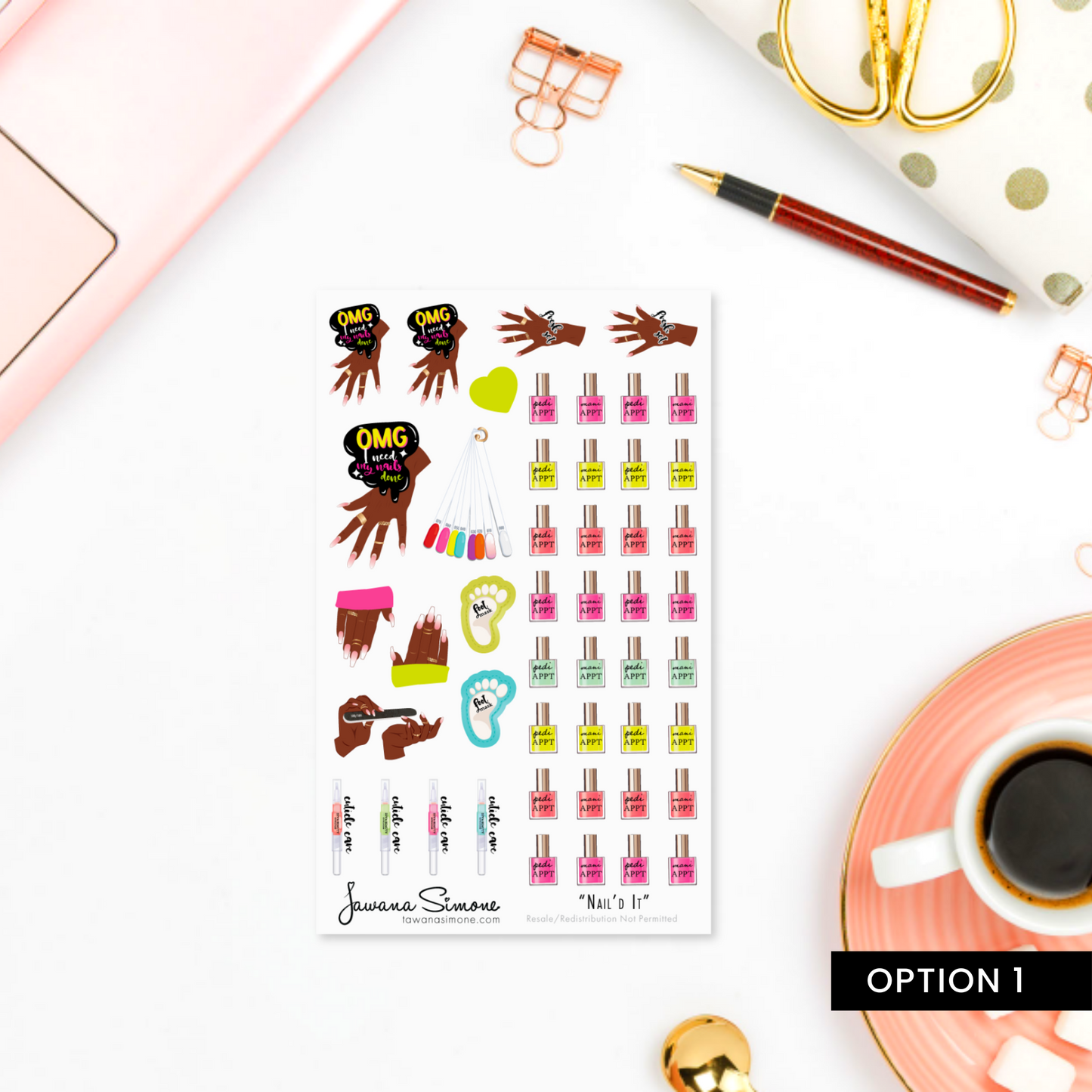 Nail'd It Planner Stickers