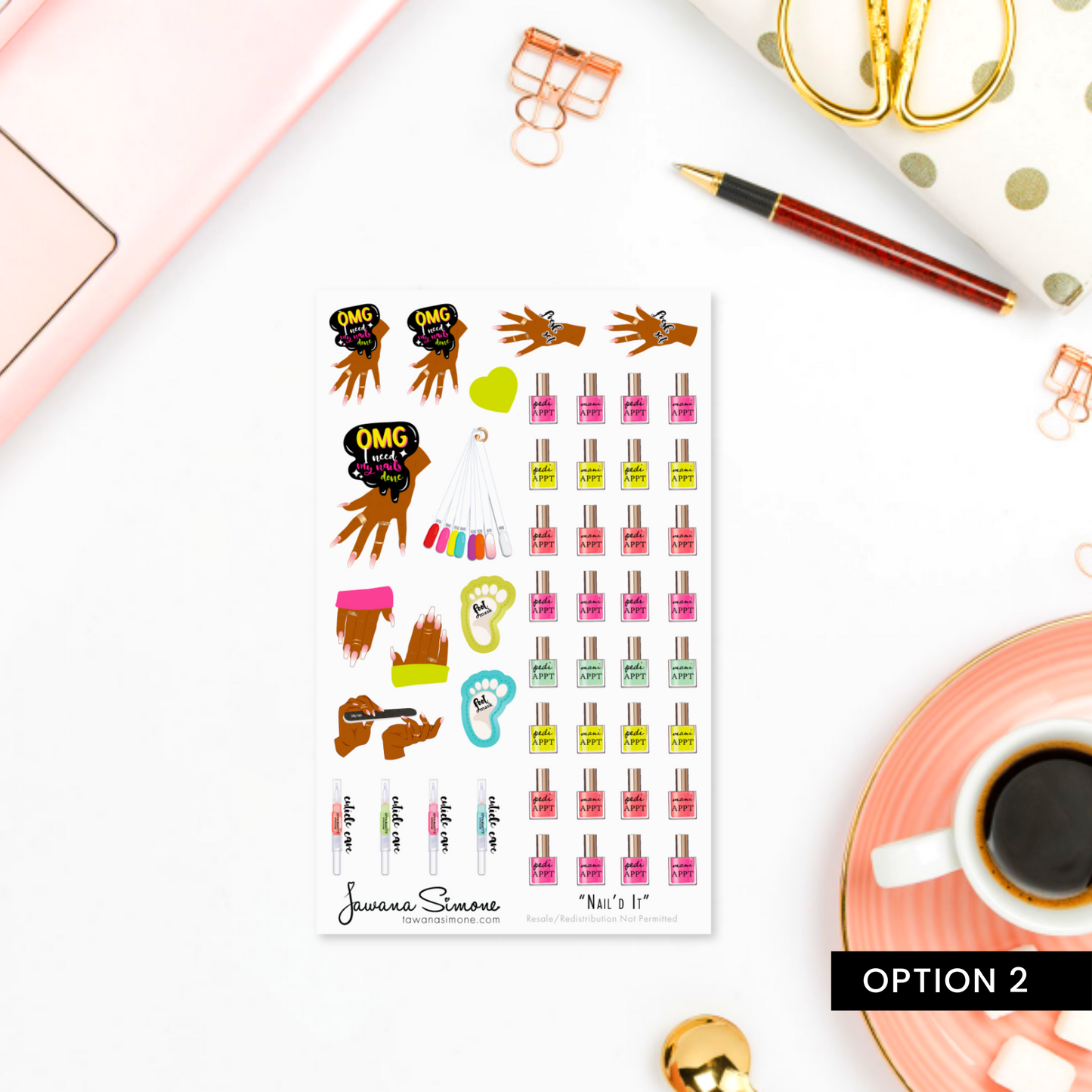 Nail'd It Planner Stickers