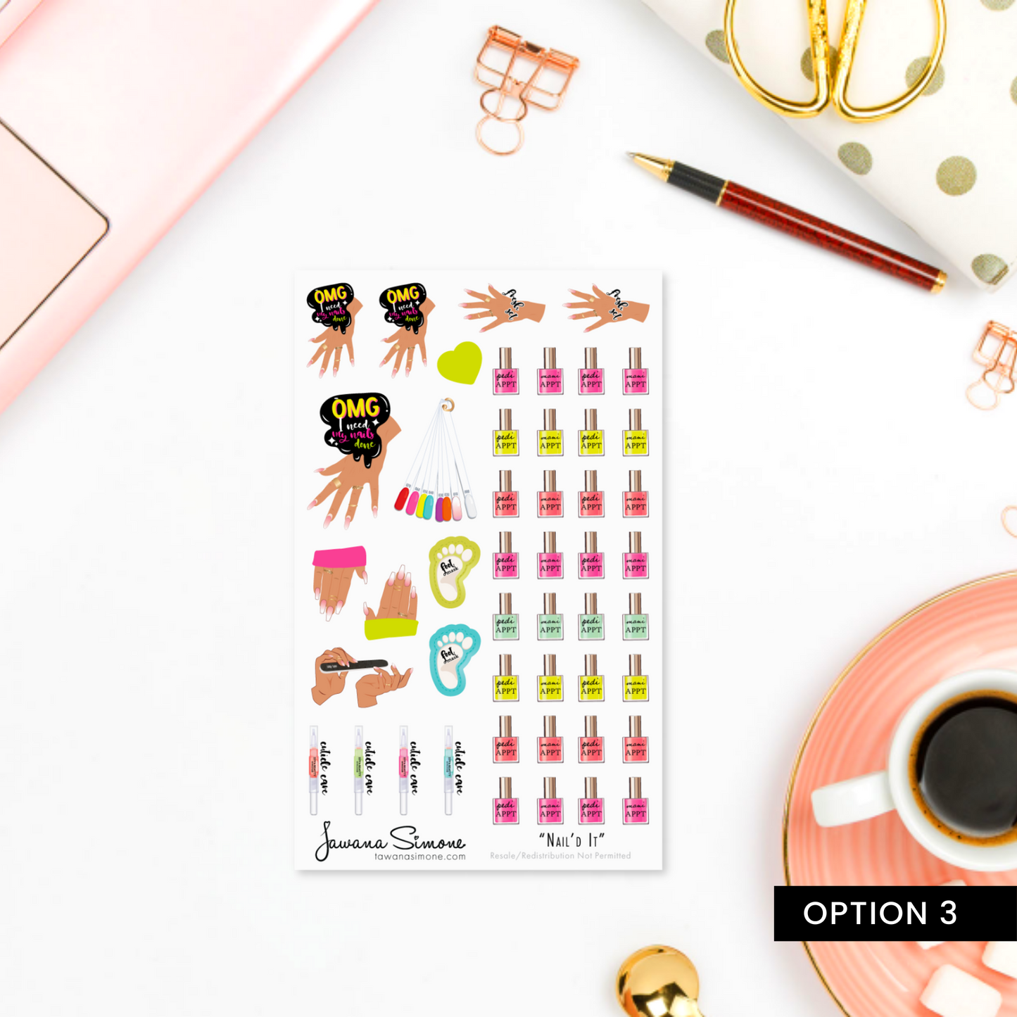 Nail'd It Planner Stickers