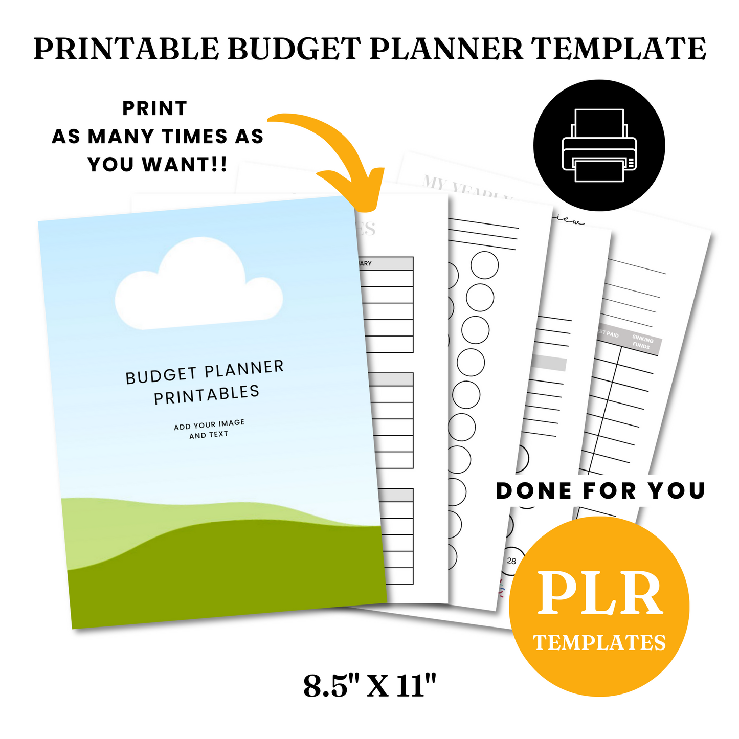 Digital Budget BUNDLE Template - PLR