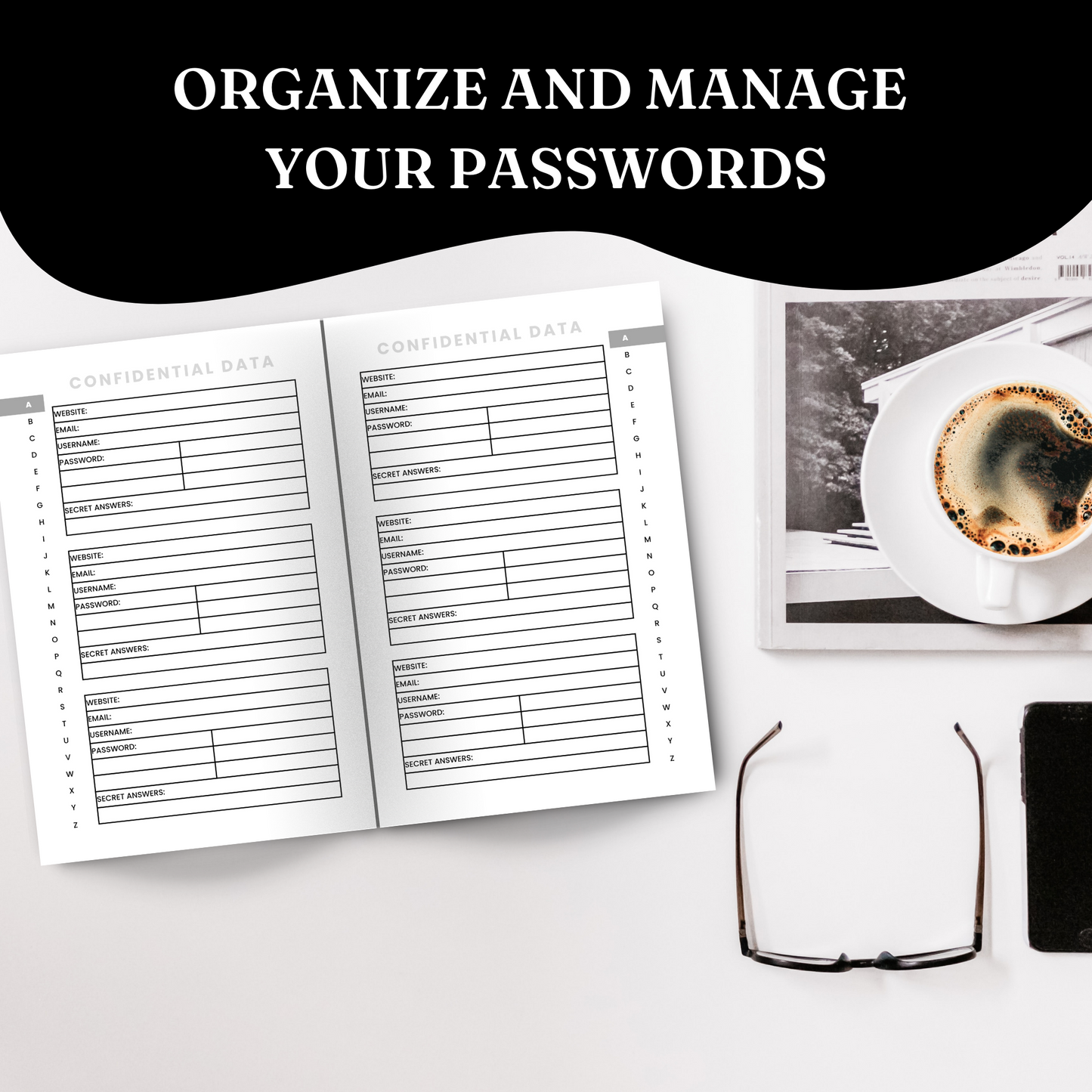 Password Logbook Template - KDP