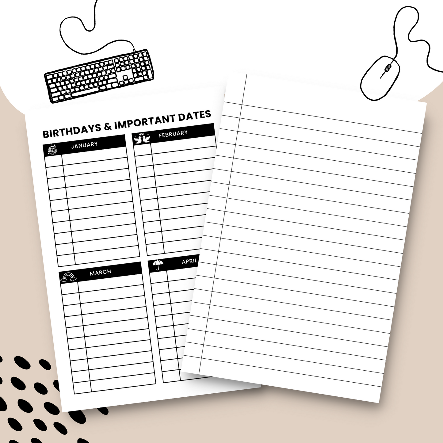 Password Logbook Template - KDP