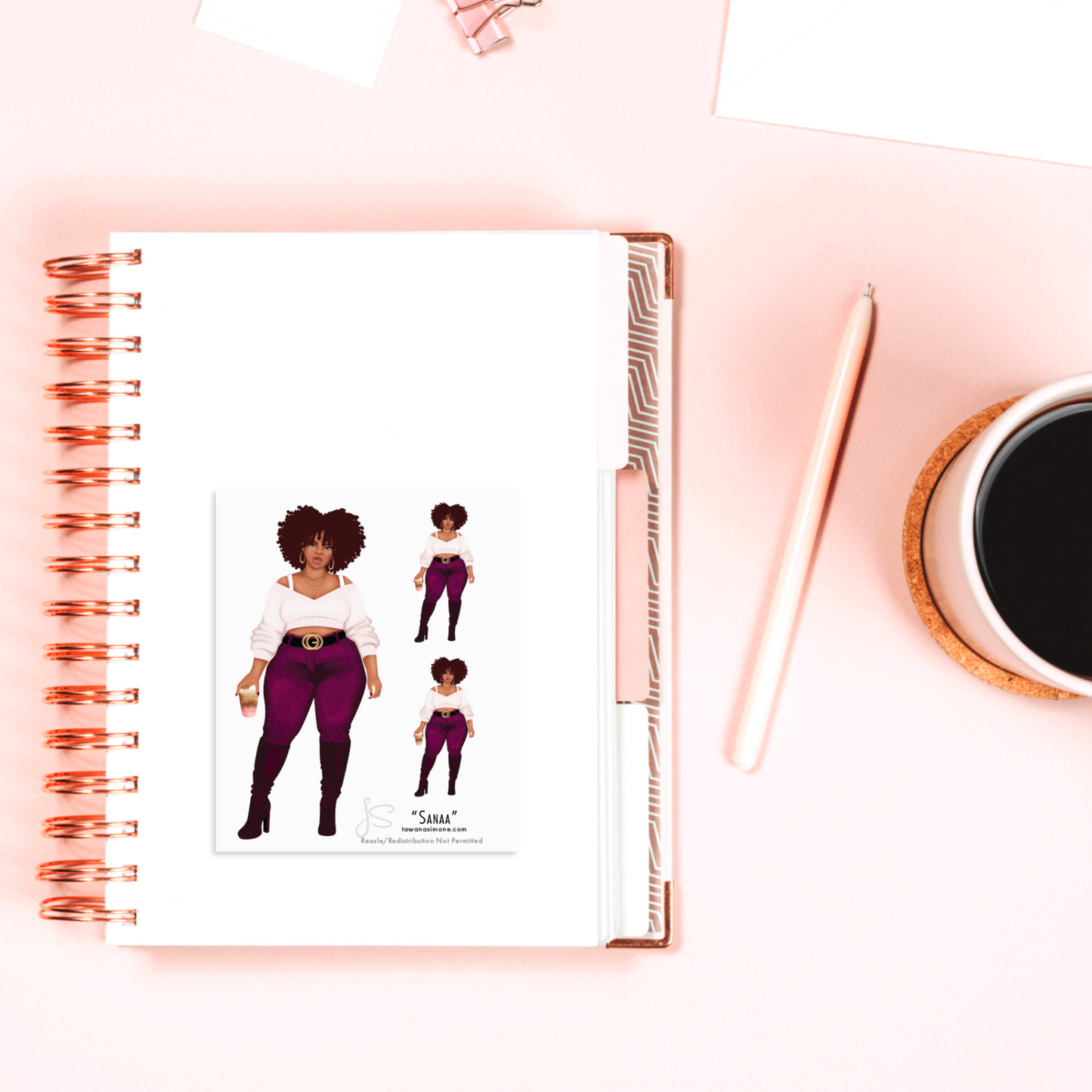 Sanaa - Diva Doll ONLY Stickers