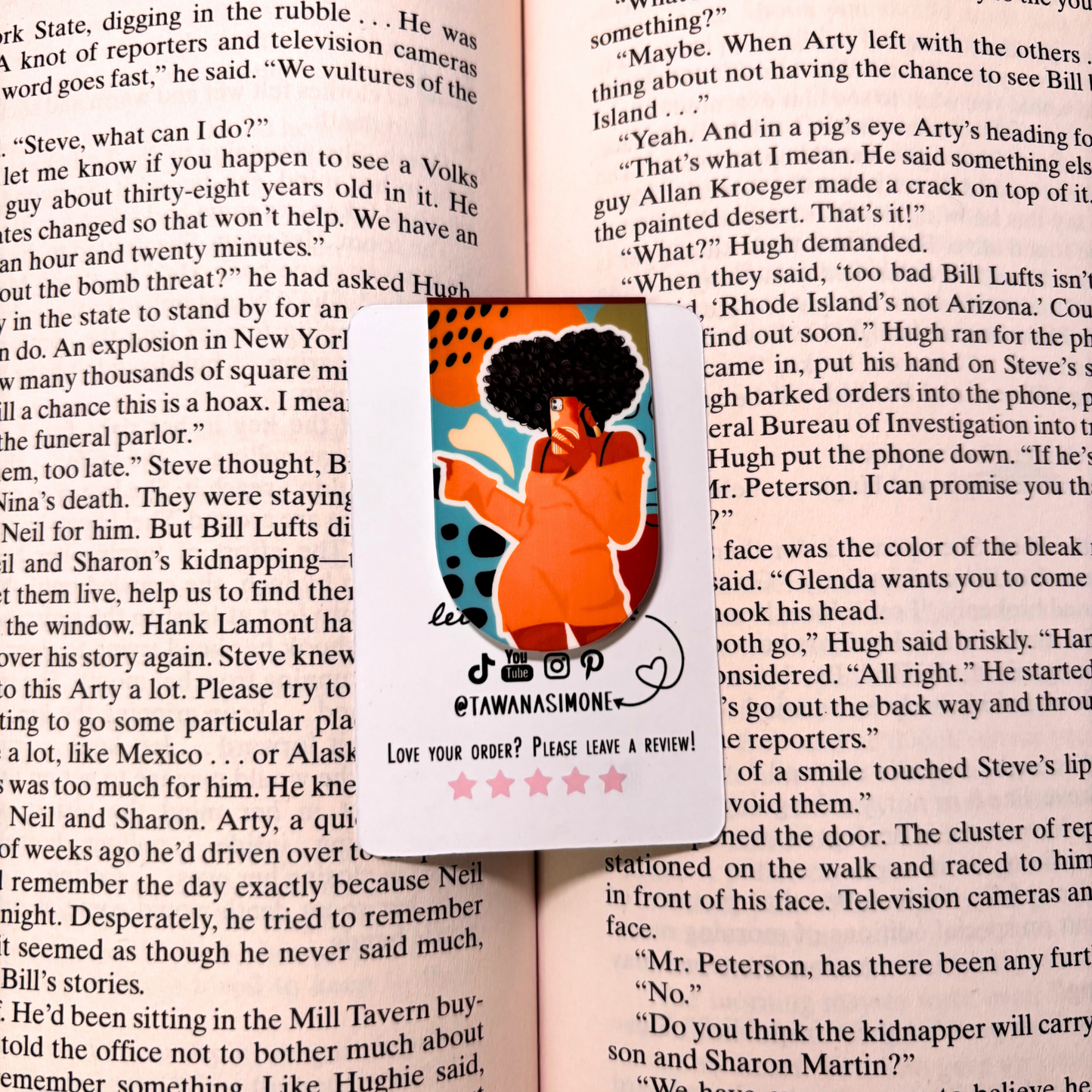 Sasha Magnetic Bookmark