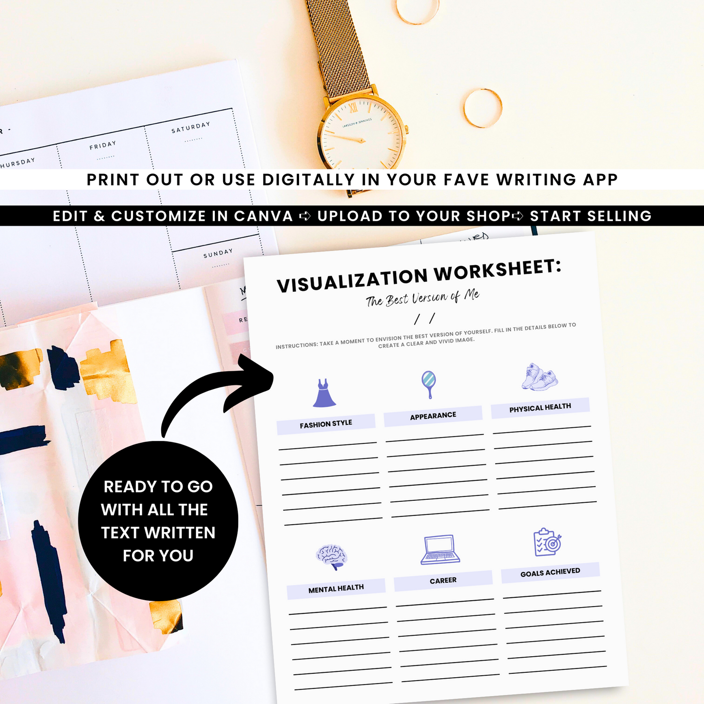Self Discovery Workbook Template - PLR