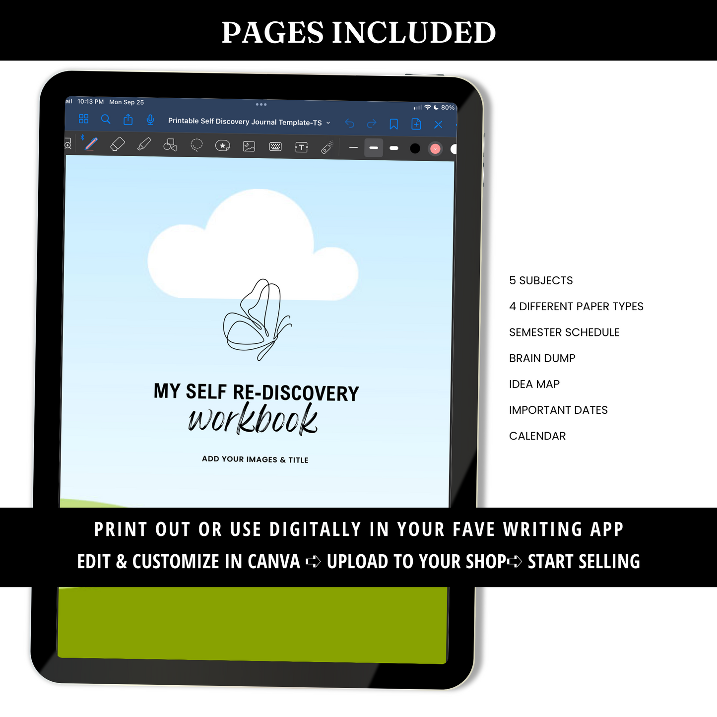 Self Discovery Workbook Template - PLR