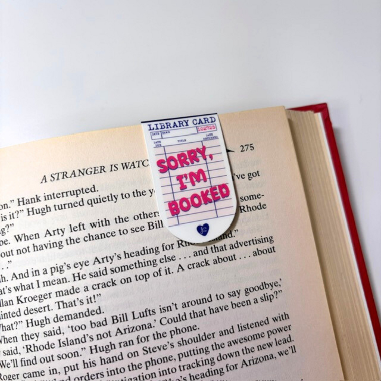 Sorry I'm Booked Magnetic Bookmark