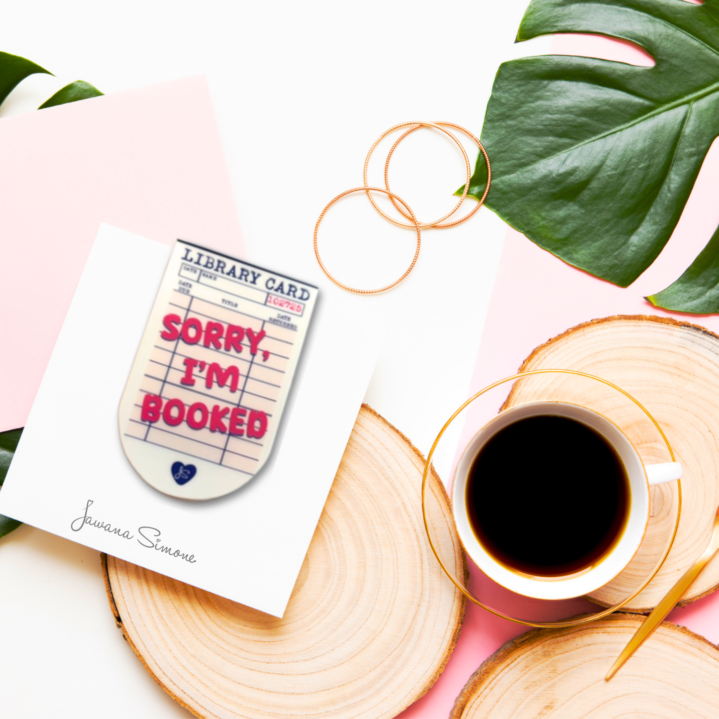 Sorry I'm Booked Magnetic Bookmark
