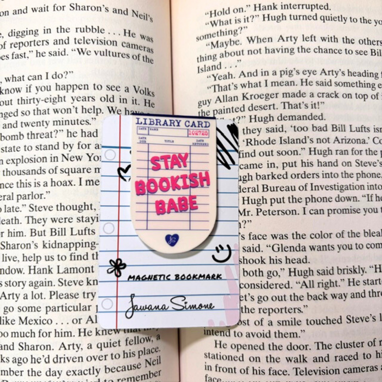 Stay Bookish Babe Magnetic Bookmark
