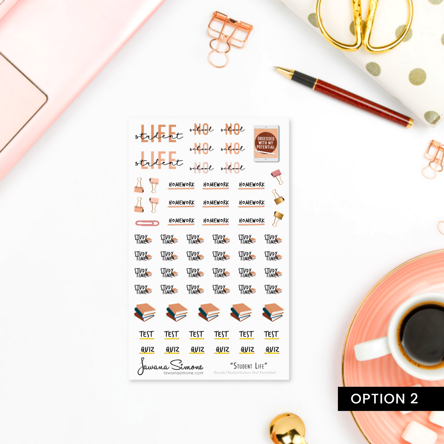 Student Life Planner Stickers
