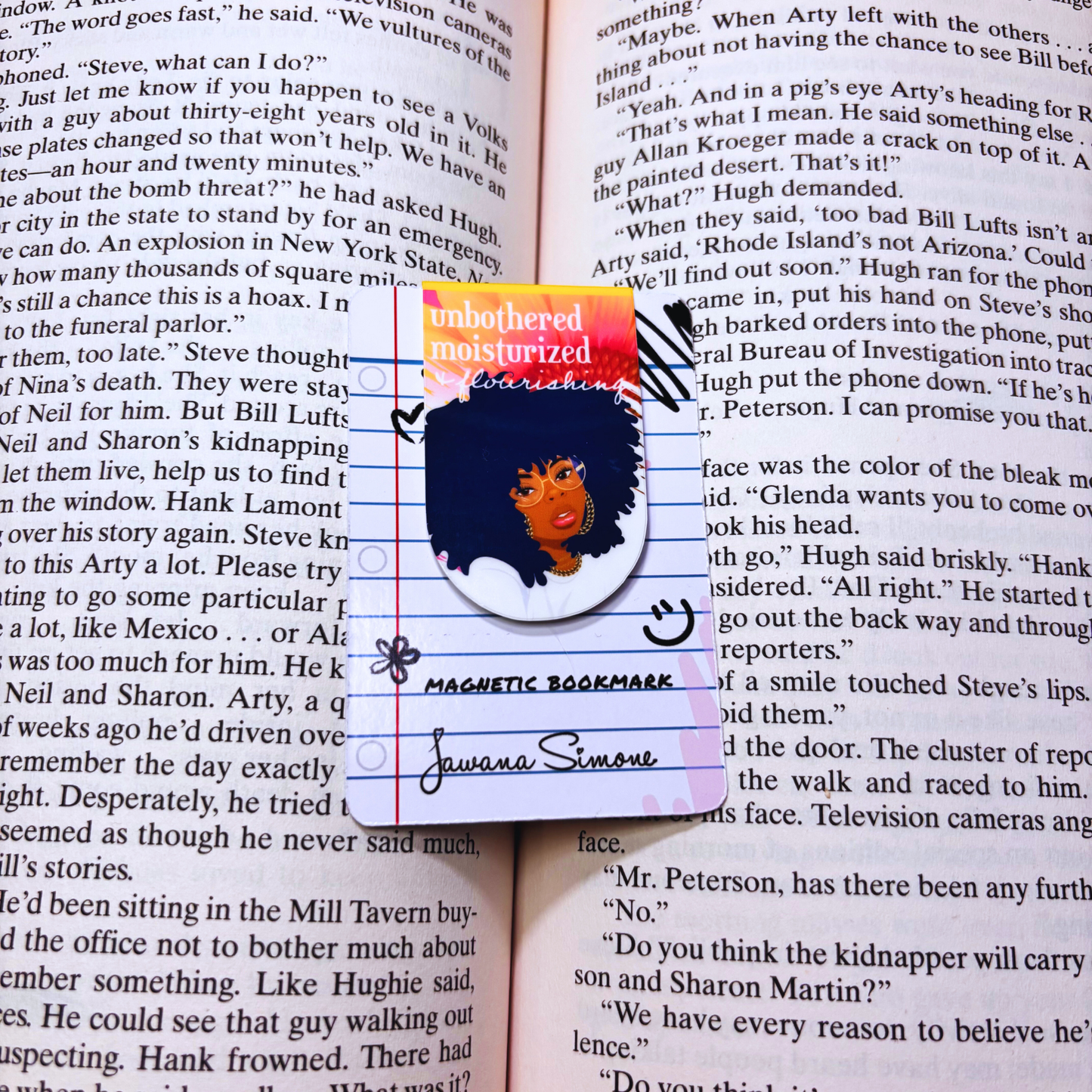 Sunflower II Magnetic Bookmark