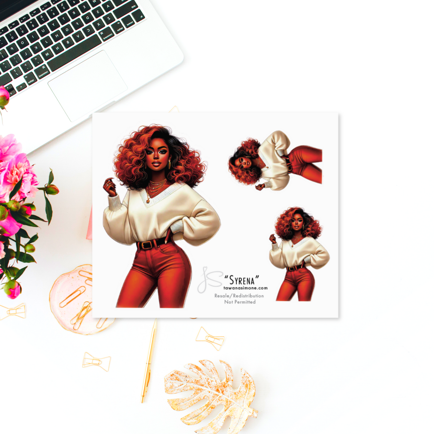 Syrena - Diva Doll ONLY Stickers