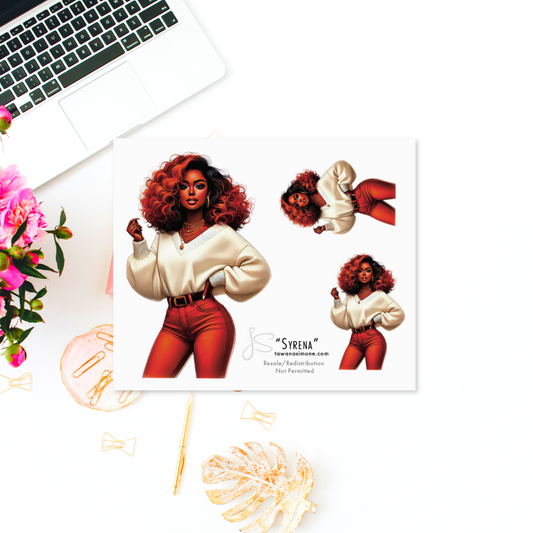 Syrena - Diva Doll ONLY Stickers