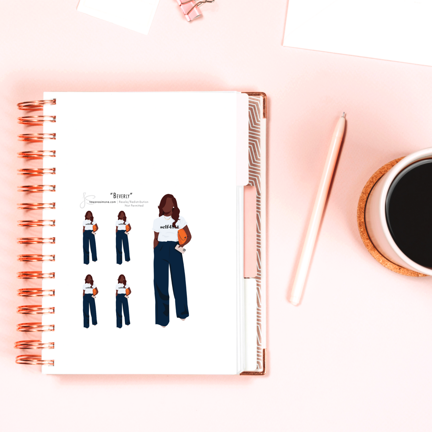 Beverly - Diva Doll ONLY Stickers