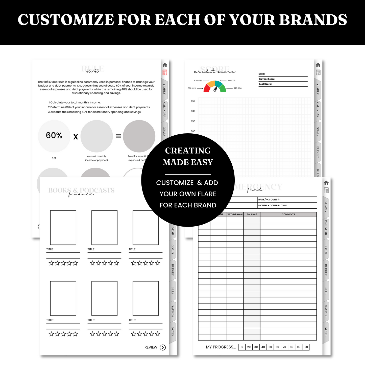 Digital Budget Planner Template - PLR