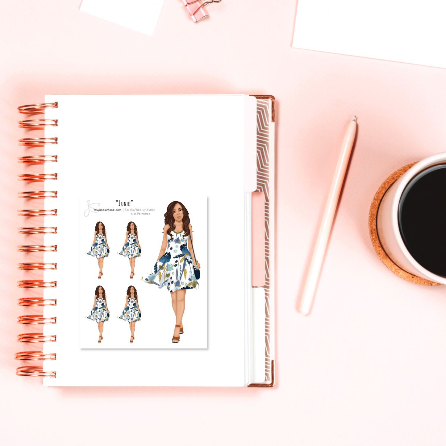 Junie - Diva Doll ONLY Stickers