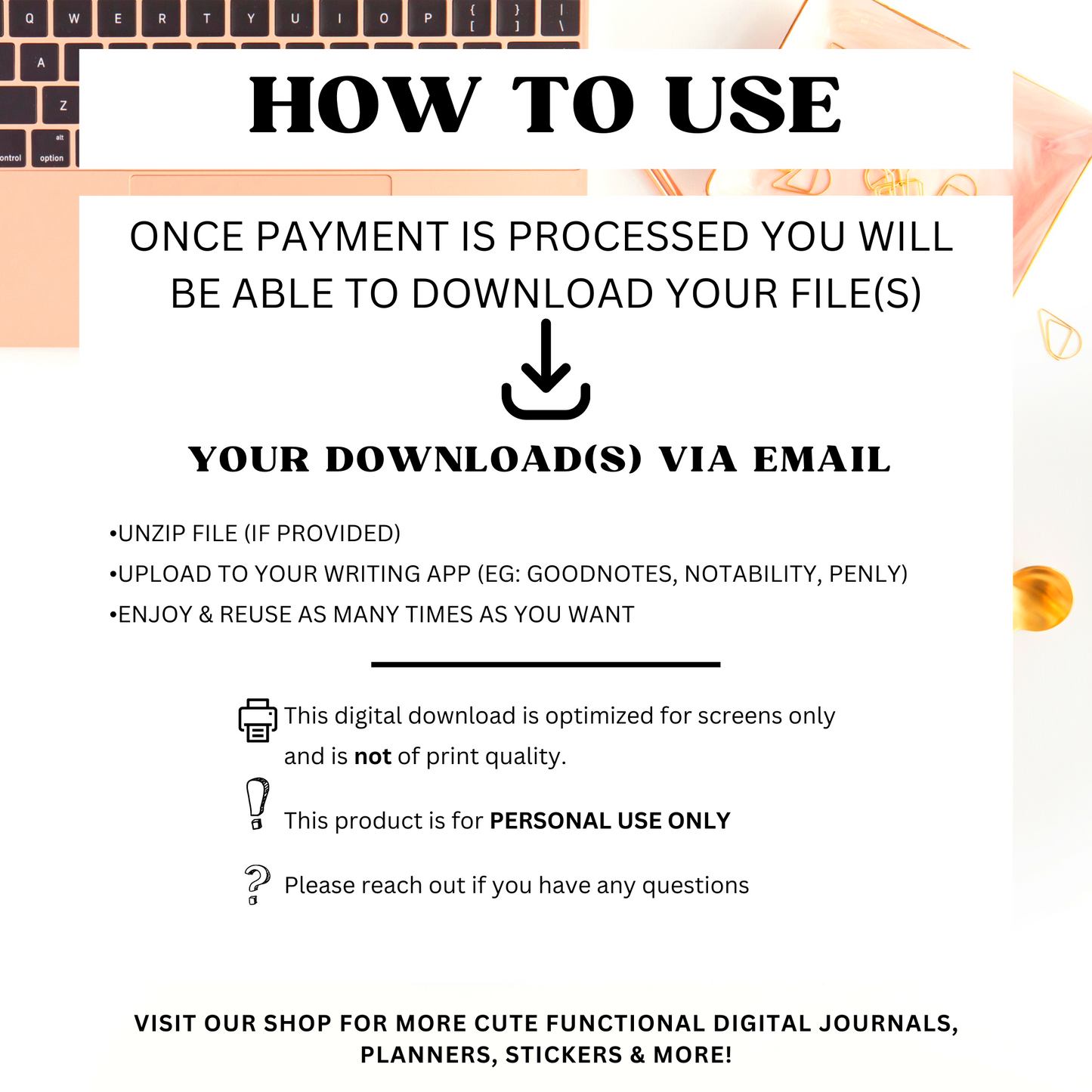 Just Peachy Digital Student Notebook