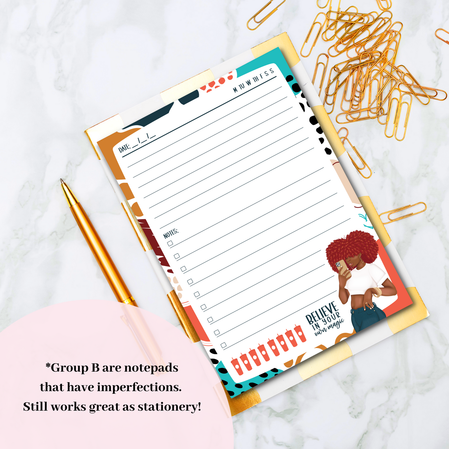 Believe In Your Own Magic Daily To Do Notepad