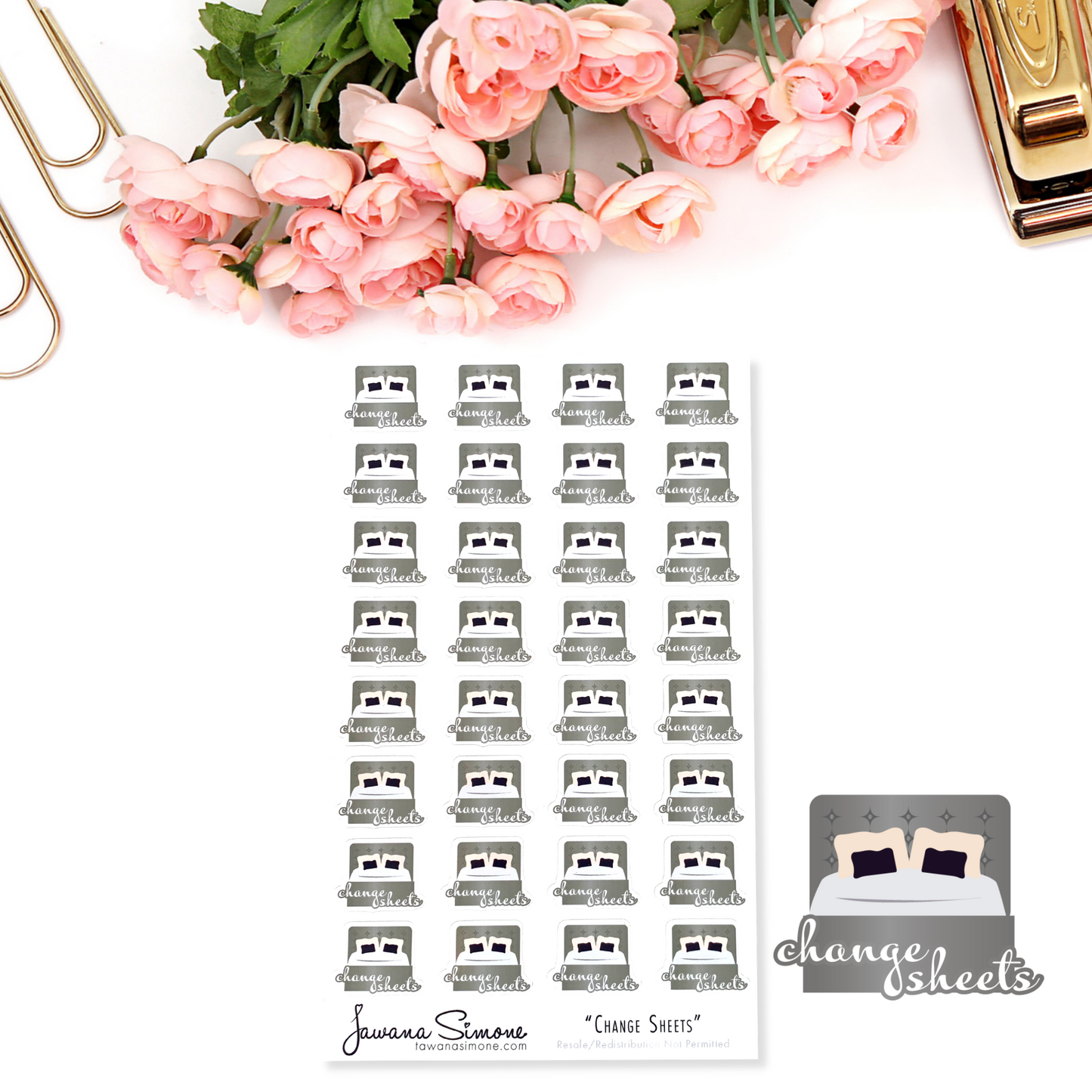 Change Sheets Planner Stickers