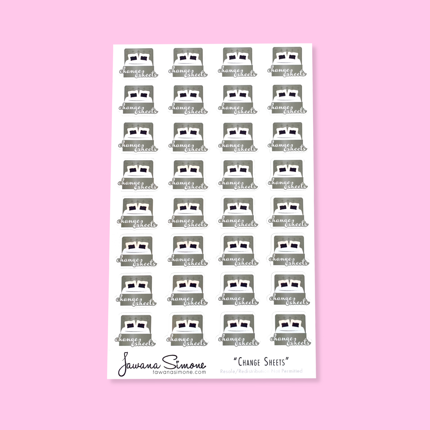 Change Sheets Planner Stickers