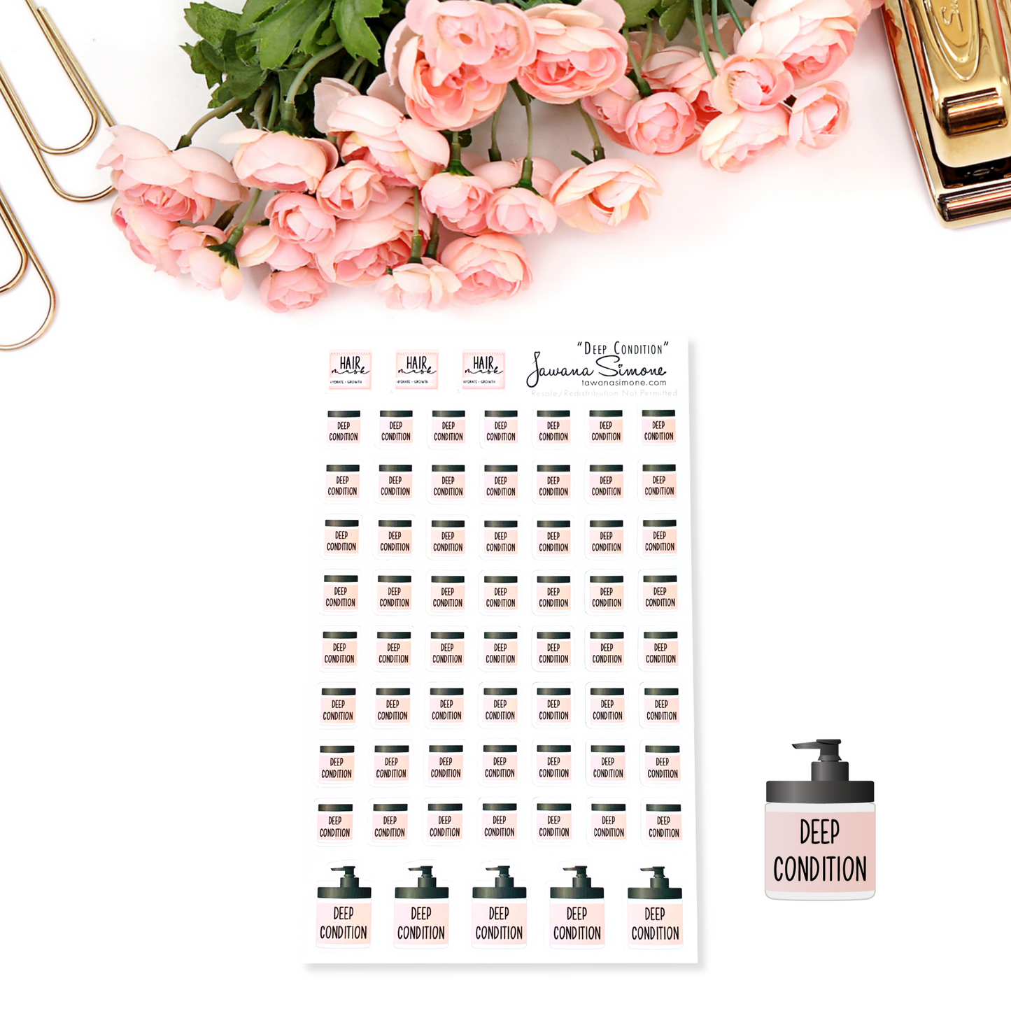 Deep Condition Planner Stickers