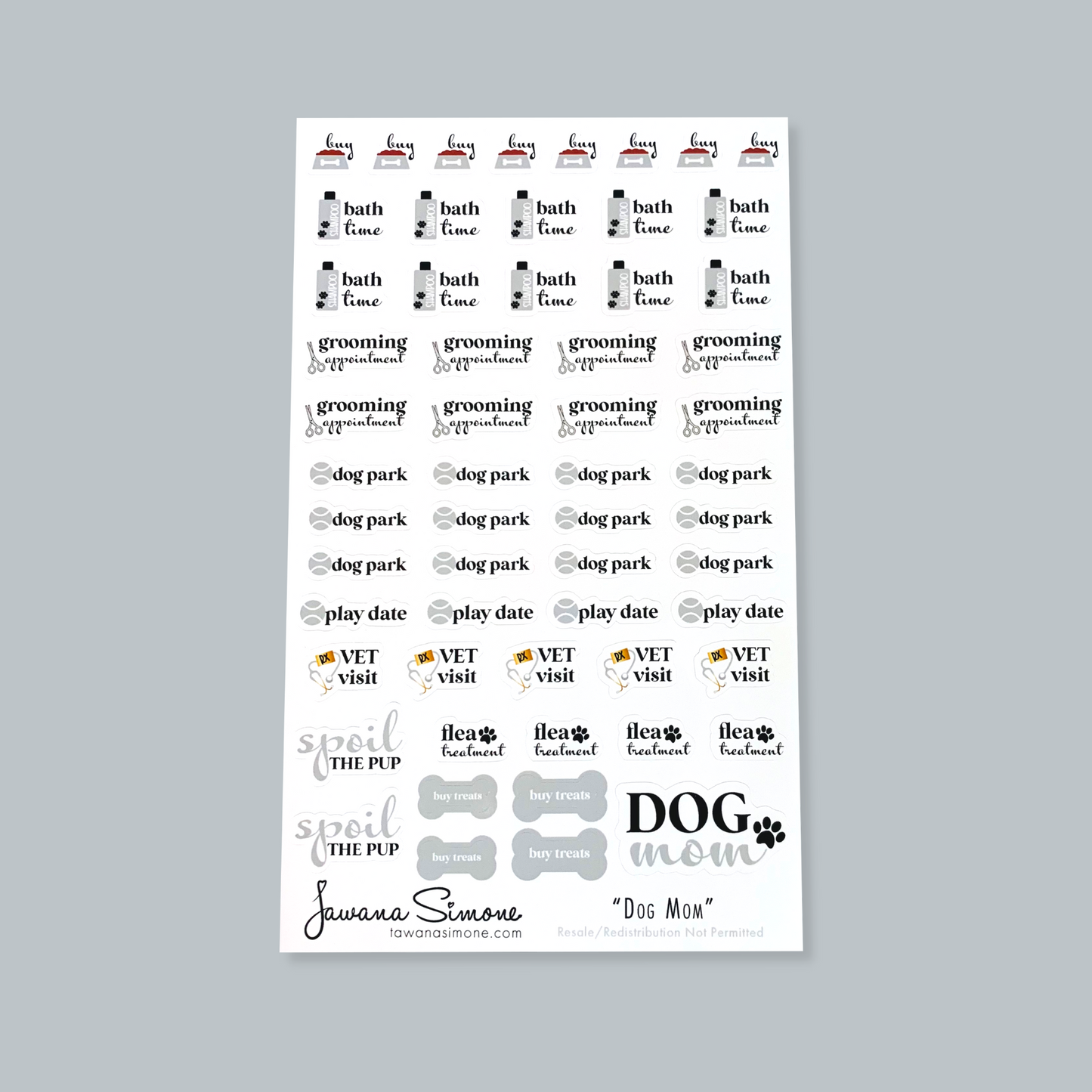 Dog Mom Planner Stickers