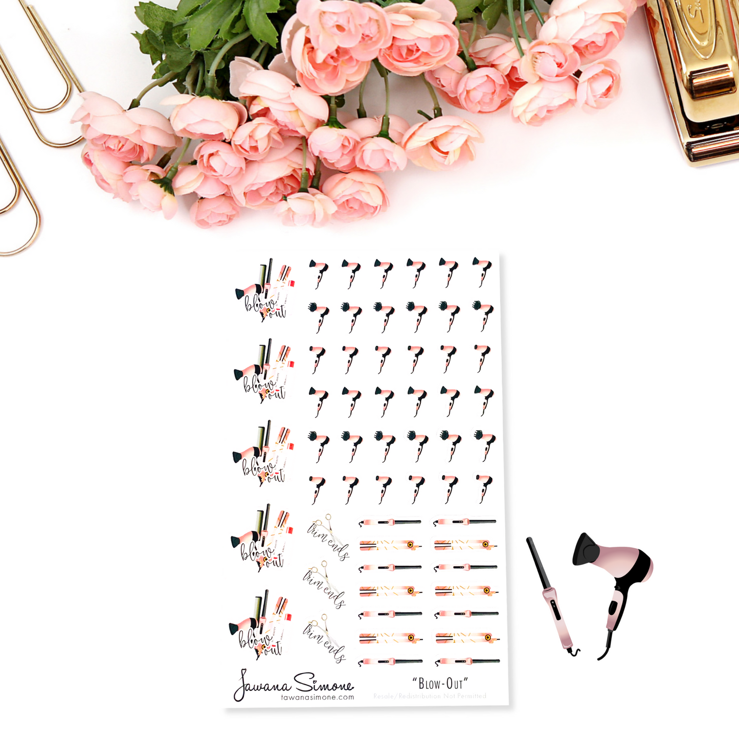 Blowout Planner Stickers