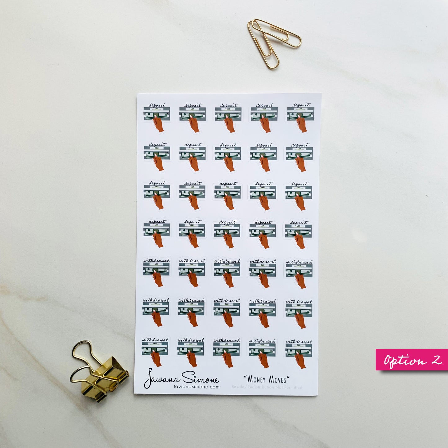 Money Moves Planner Stickers