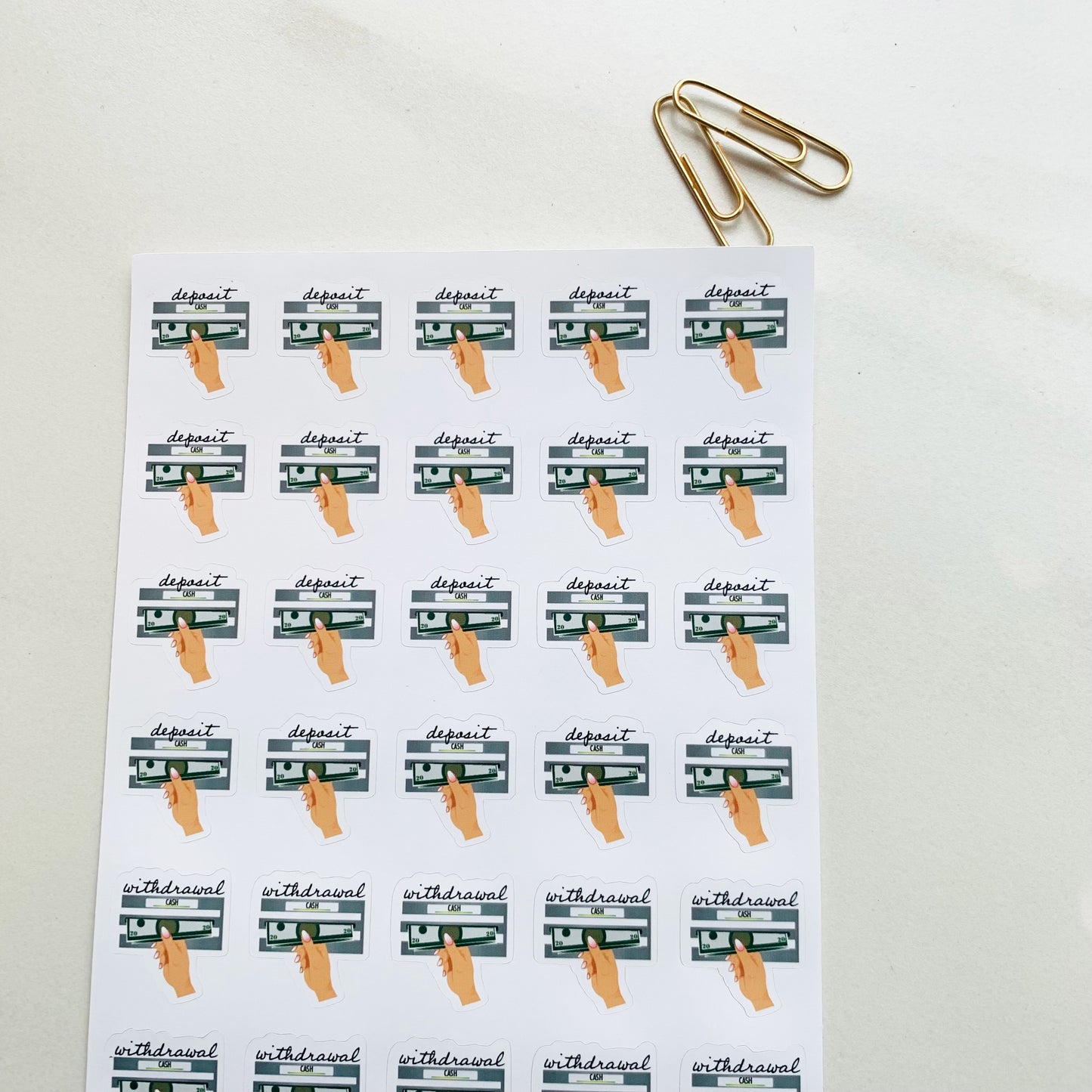 Money Moves Planner Stickers