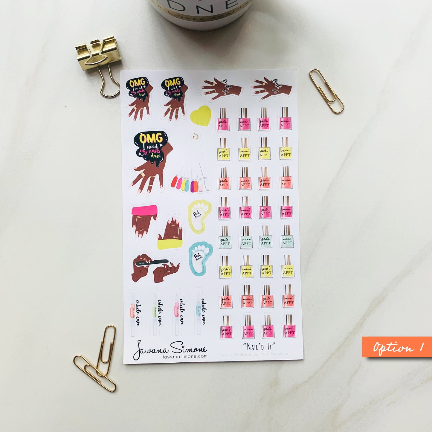 Nail'd It Planner Stickers