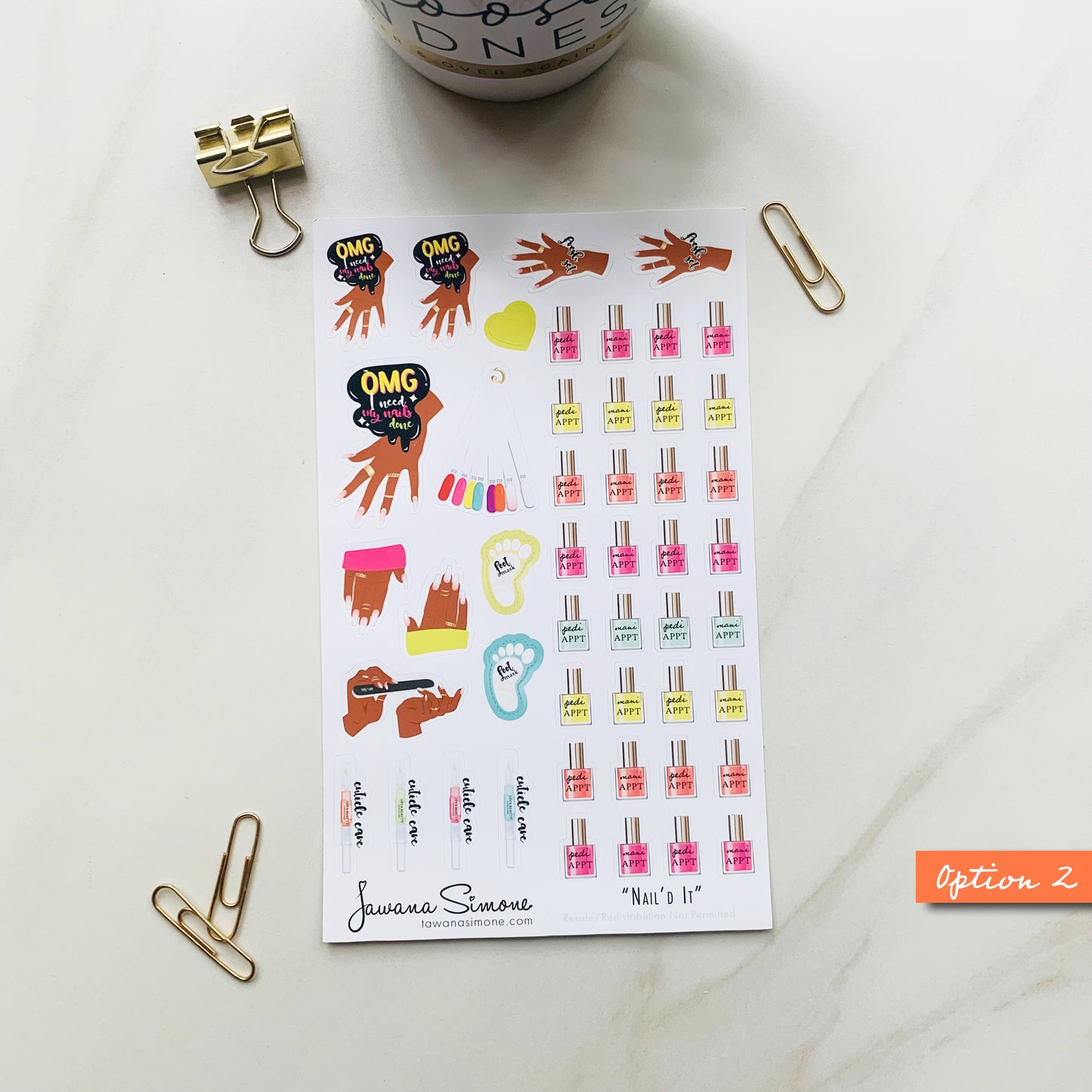 Nail'd It Planner Stickers